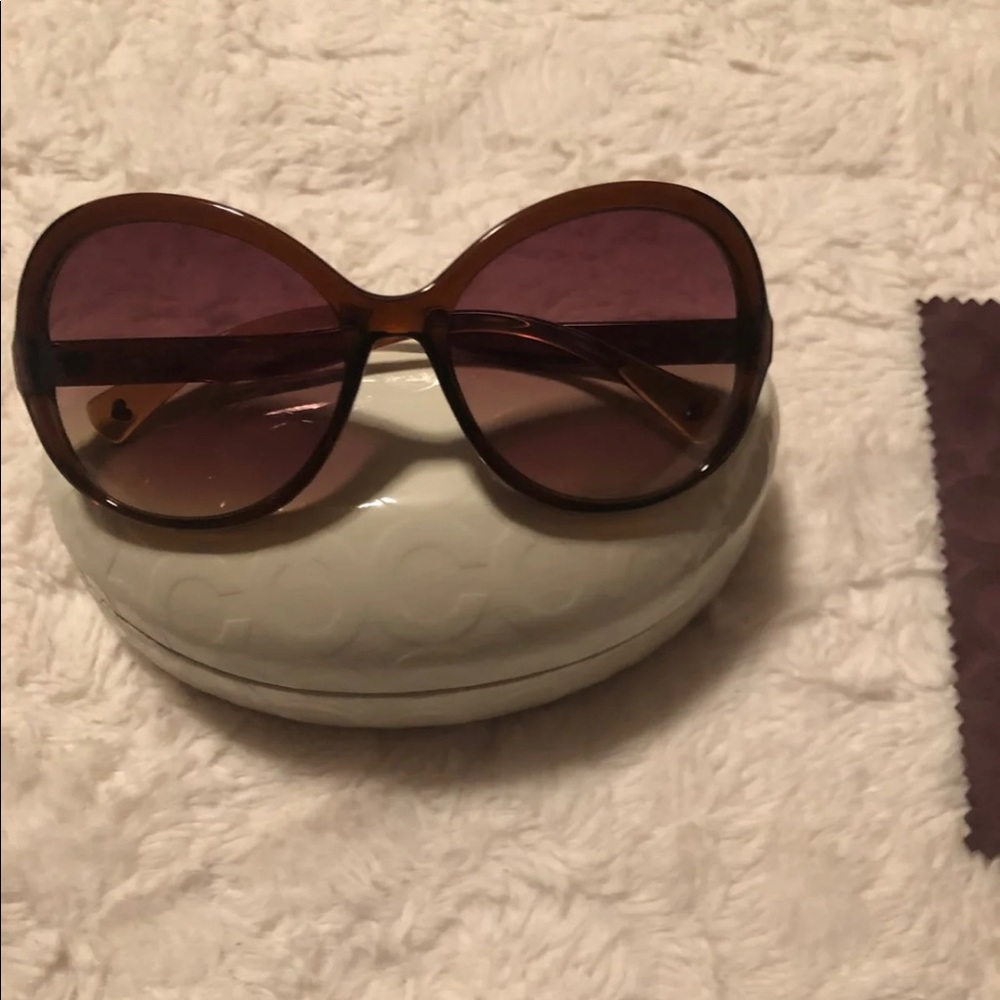 Coach Sunglasses , Case, and Cleaning Cloth